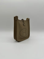 Hermès Mini Evelyne Beige Marfa Taurillon Clemence Gold Hardware