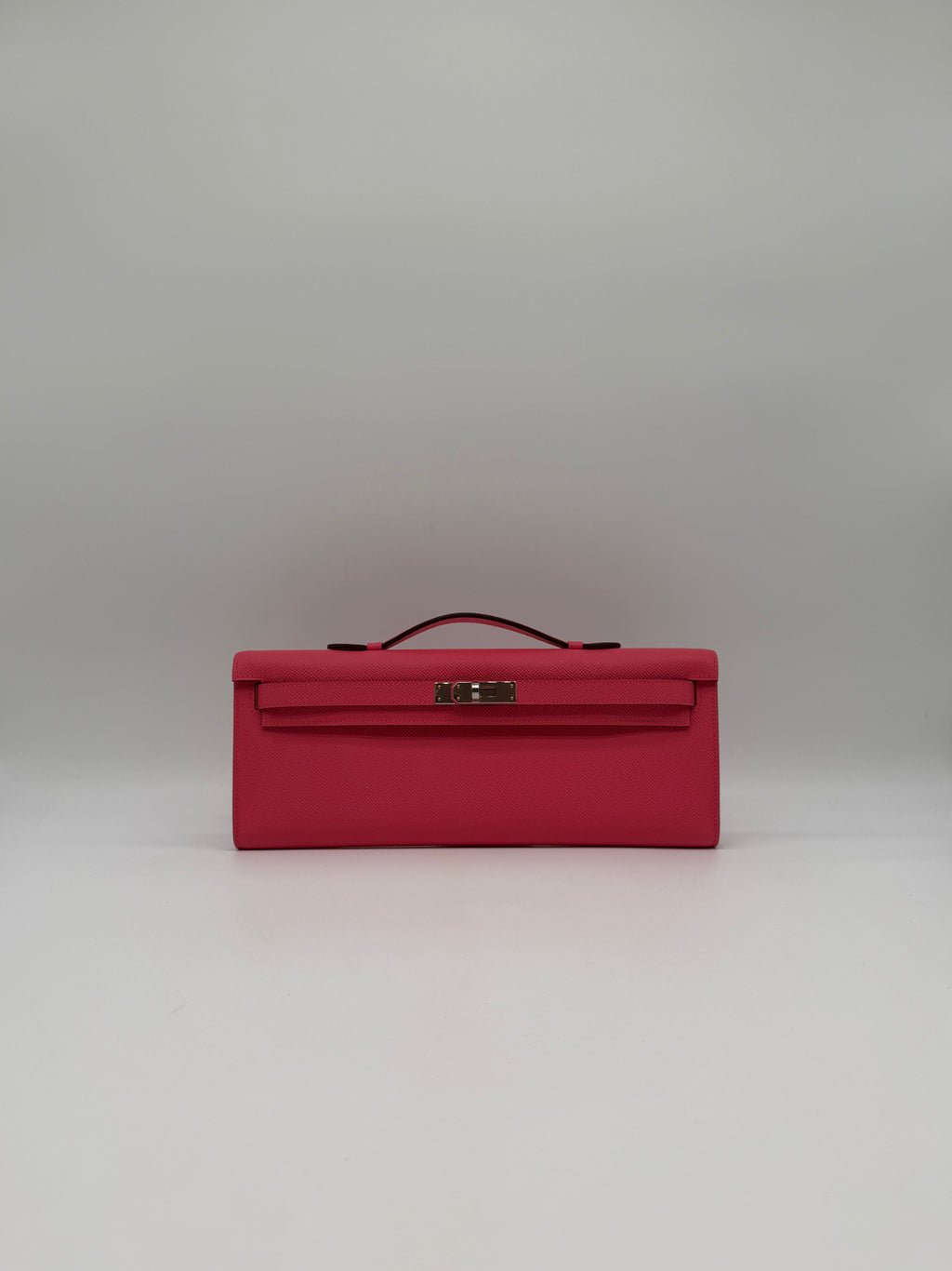 Hermès Kelly Cut Rose Azalee Epsom Palladium Hardware