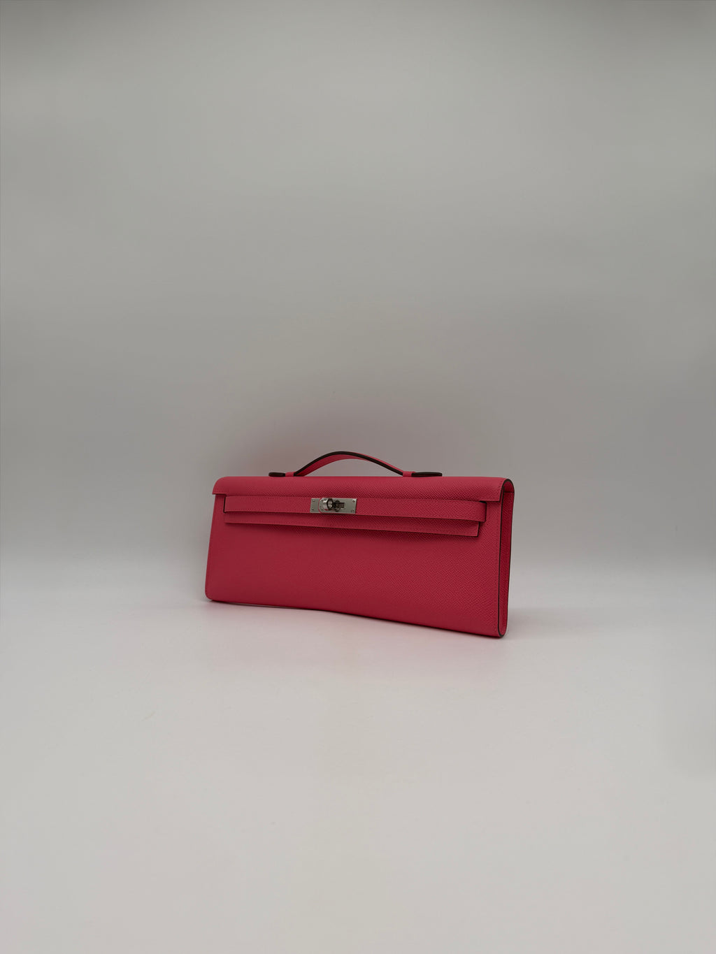 Hermès Kelly Cut Rose Azalee Epsom Palladium Hardware