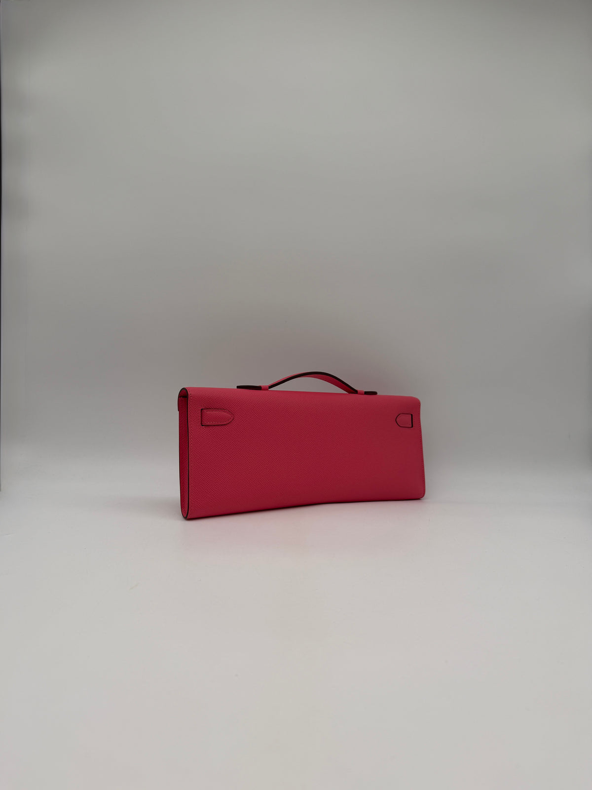 Hermès Kelly Cut Rose Azalee Epsom Palladium Hardware