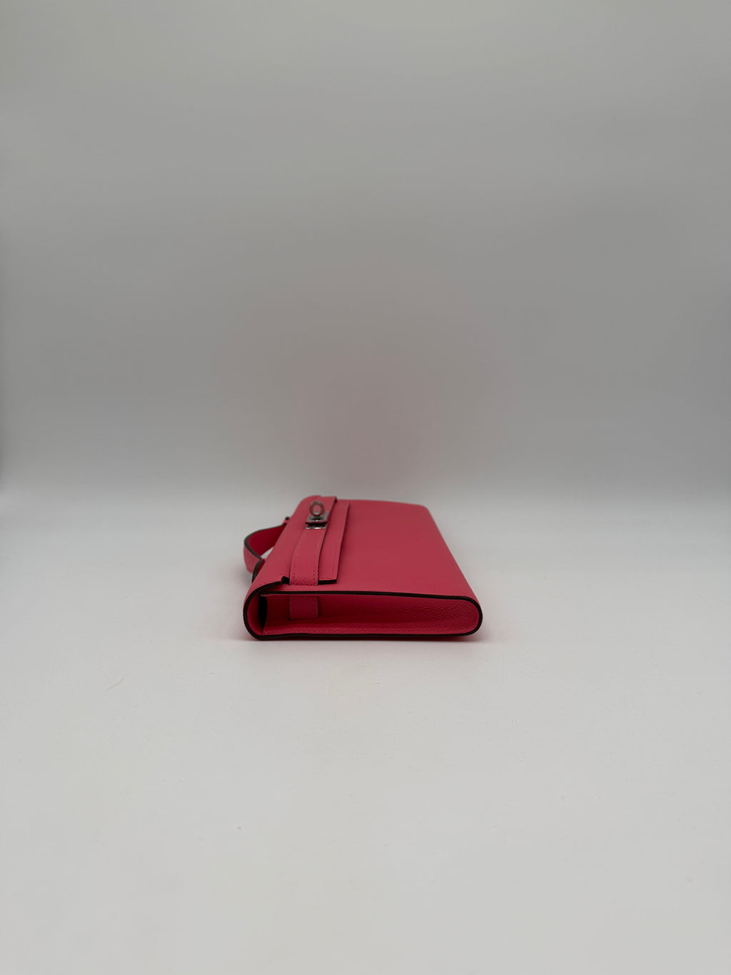 Hermès Kelly Cut Rose Azalee Epsom Palladium Hardware