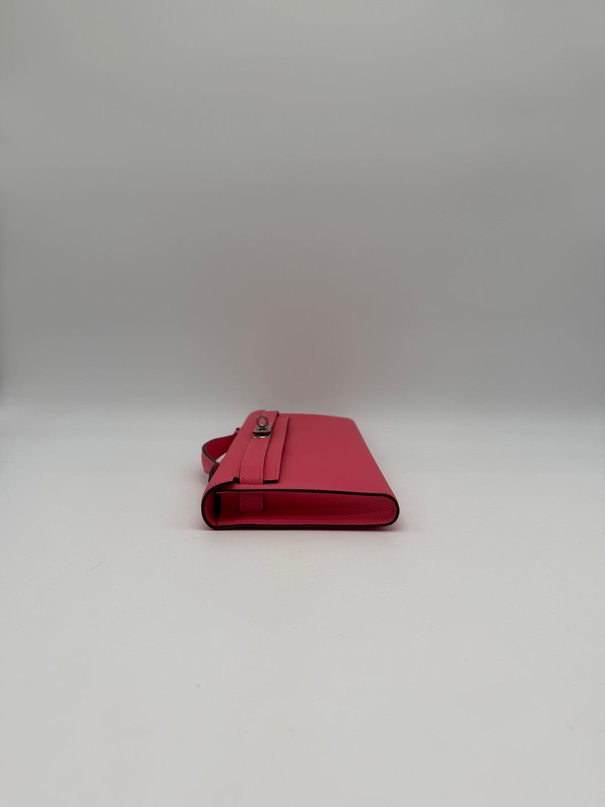 Hermès Kelly Cut Rose Azalee Epsom Palladium Hardware