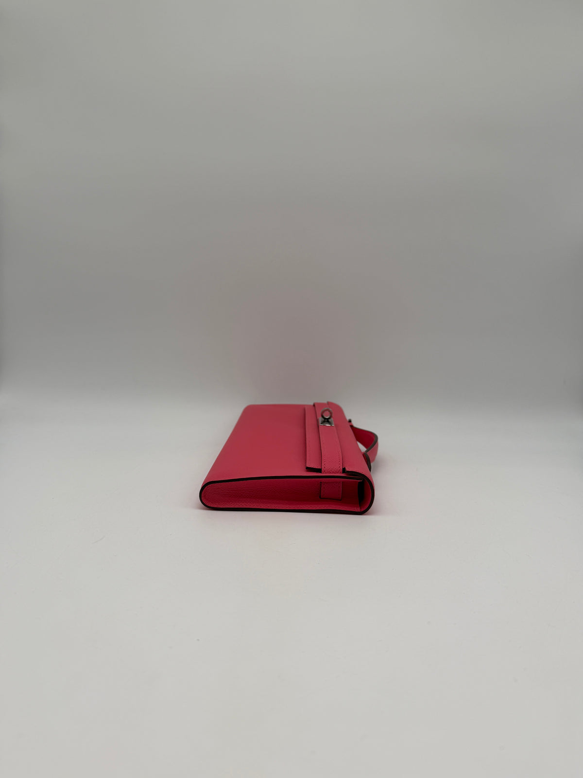 Hermès Kelly Cut Rose Azalee Epsom Palladium Hardware
