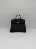 Hermès Birkin 25 Black Togo Gold Hardware