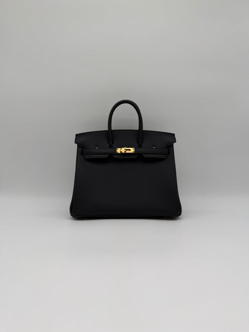 Hermès Birkin 25 Black Togo Gold Hardware