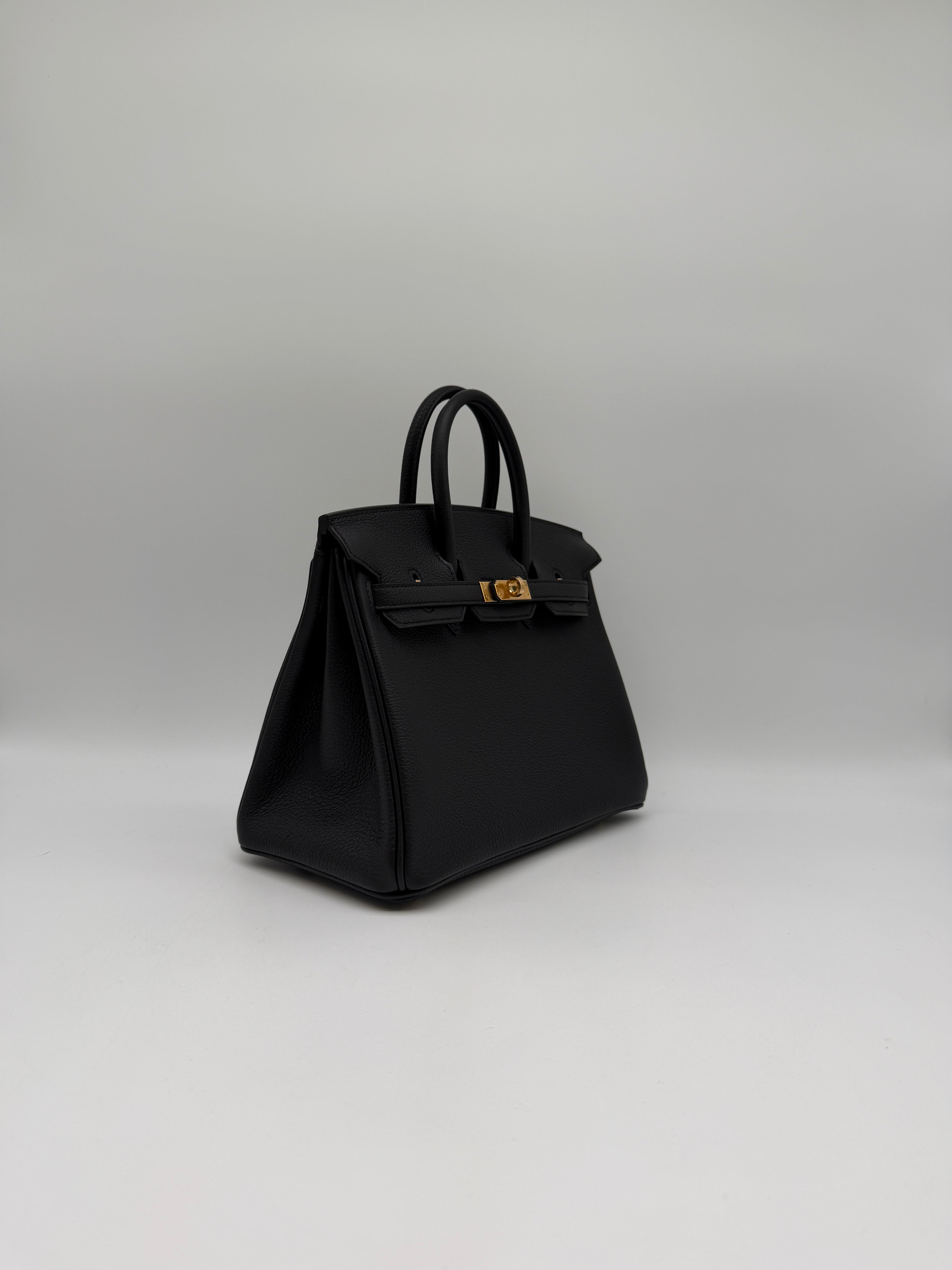 Hermès Birkin 25 Black Togo Gold Hardware