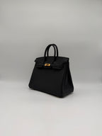 Hermès Birkin 25 Black Togo Gold Hardware
