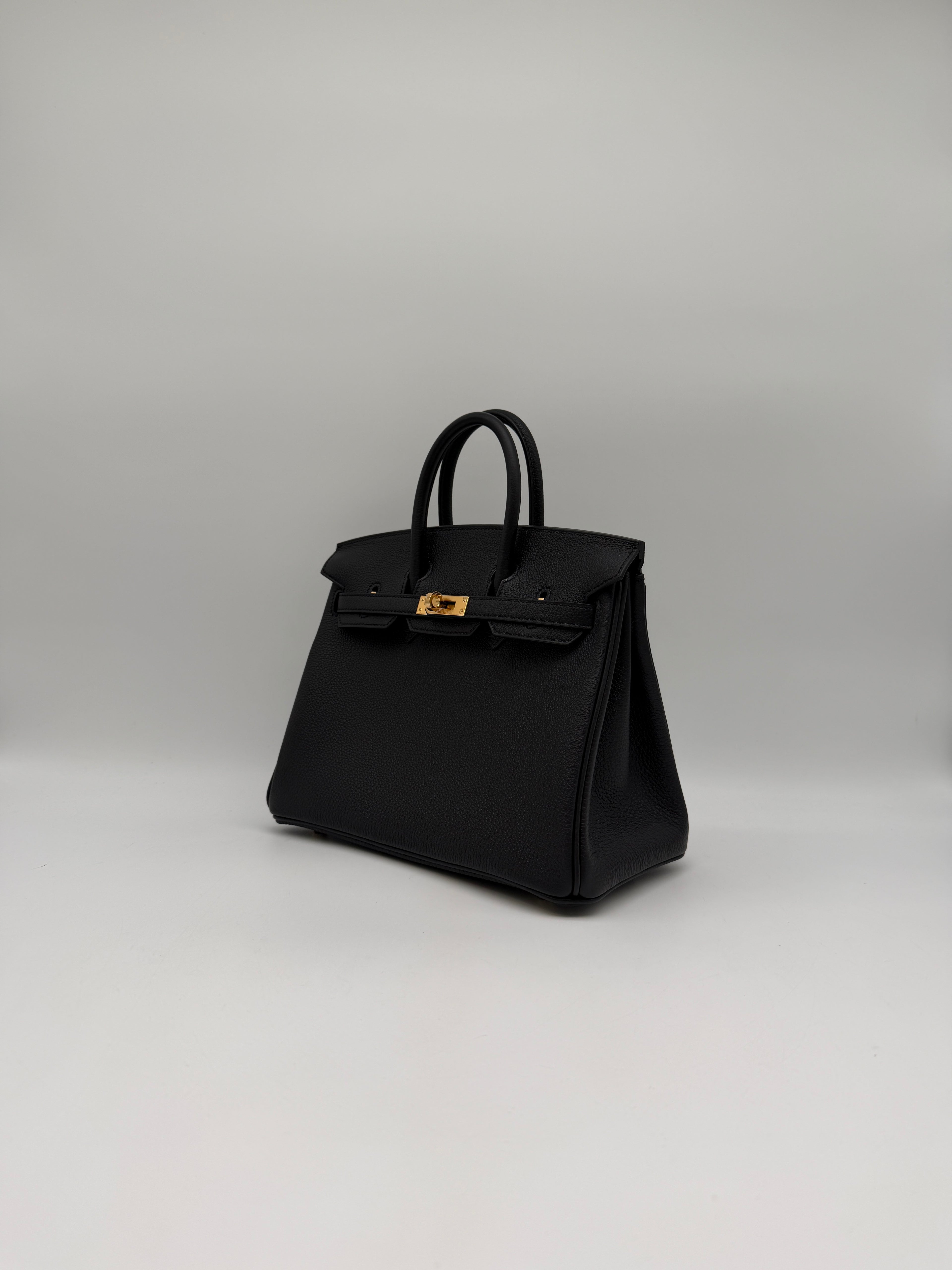 Hermès Birkin 25 Black Togo Gold Hardware