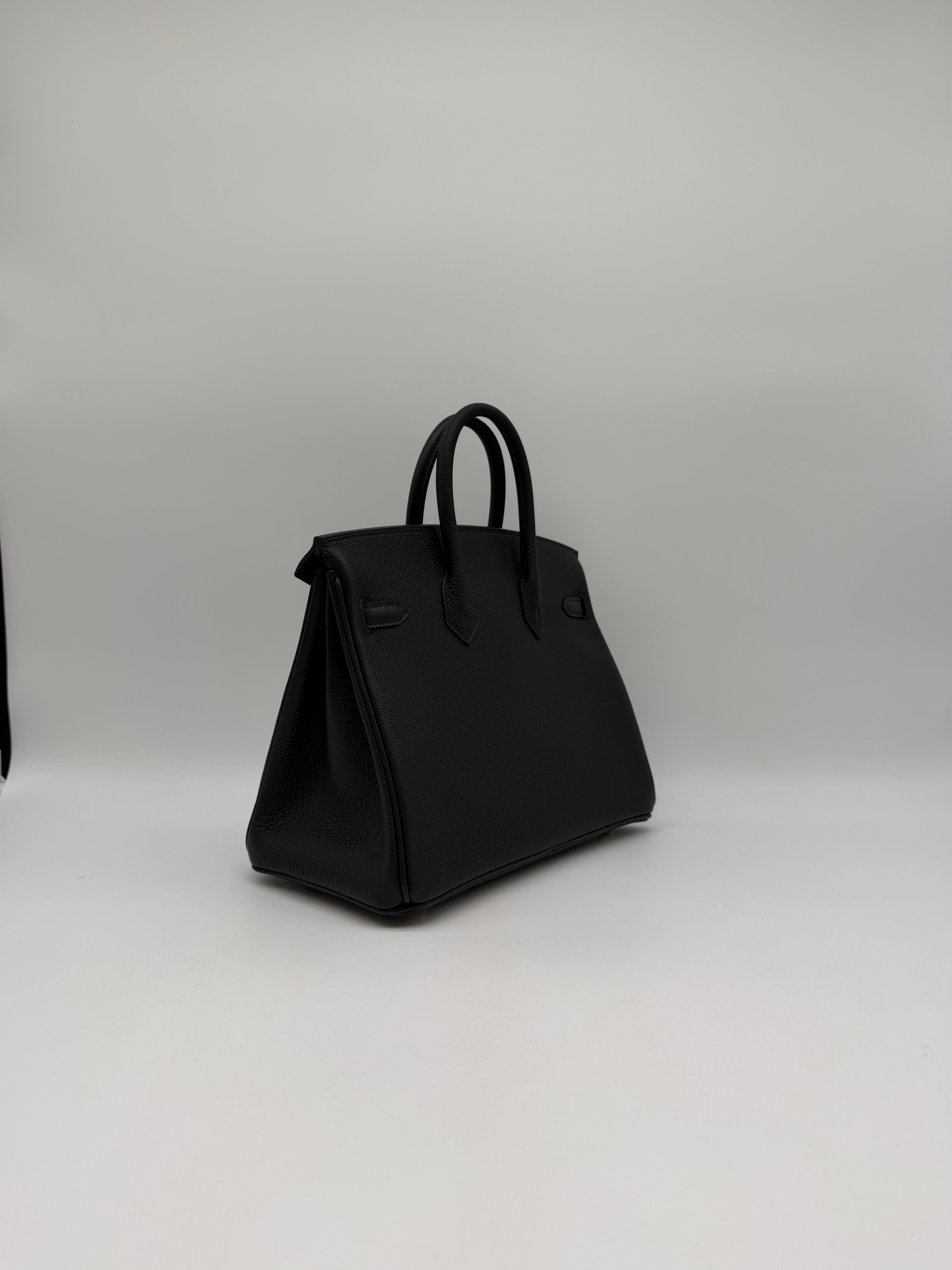 Hermès Birkin 25 Black Togo Gold Hardware