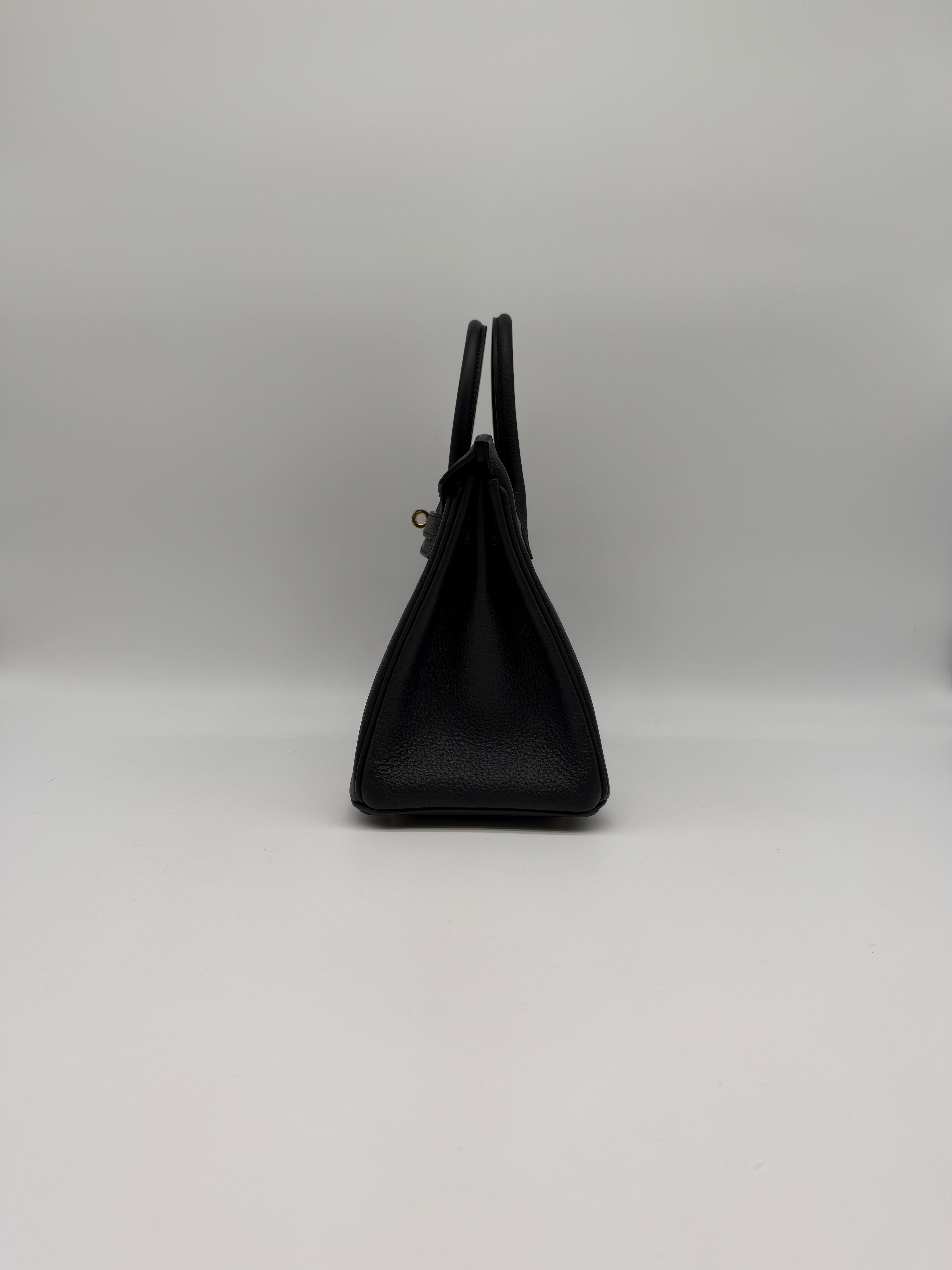 Hermès Birkin 25 Black Togo Gold Hardware