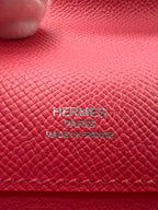 Hermès Kelly Cut Rose Azalee Epsom Palladium Hardware