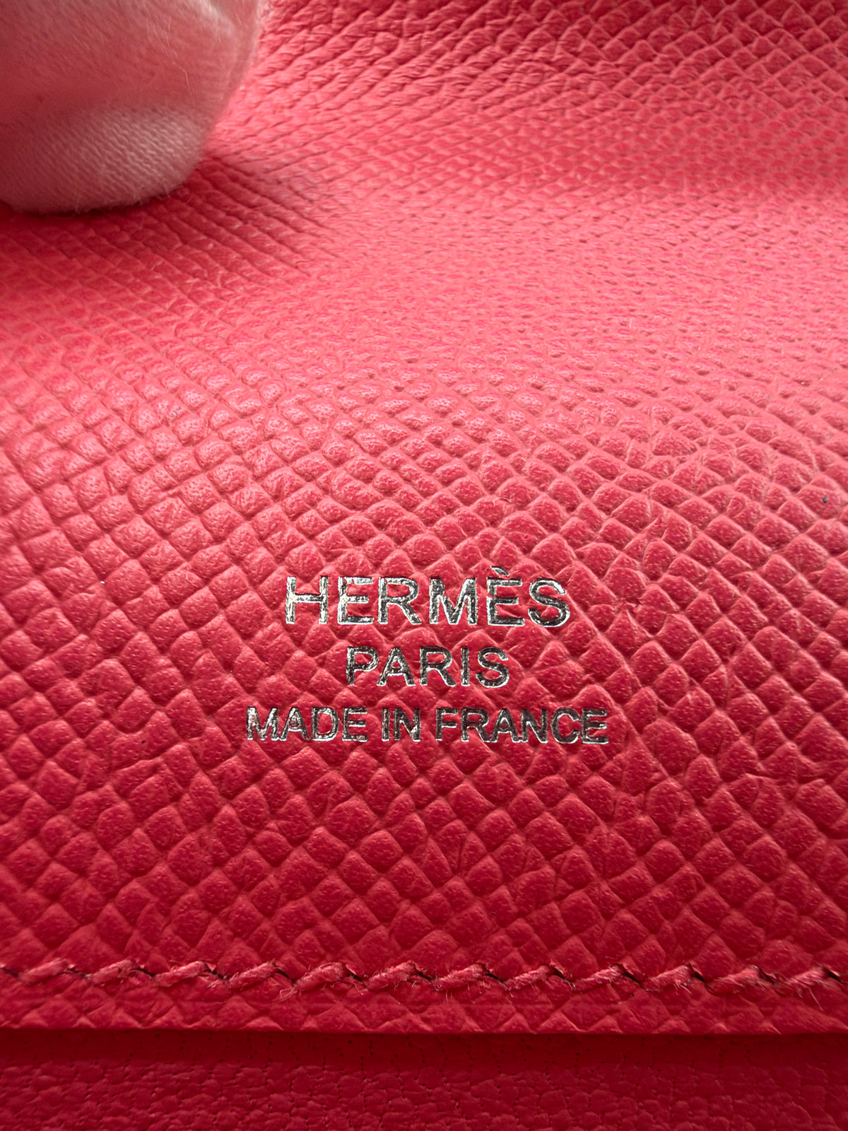 Hermès Kelly Cut Rose Azalee Epsom Palladium Hardware