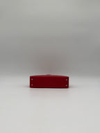 Hermès Mini Kelly Rouge De Coeur Shiny Alligator Palladium Hardware