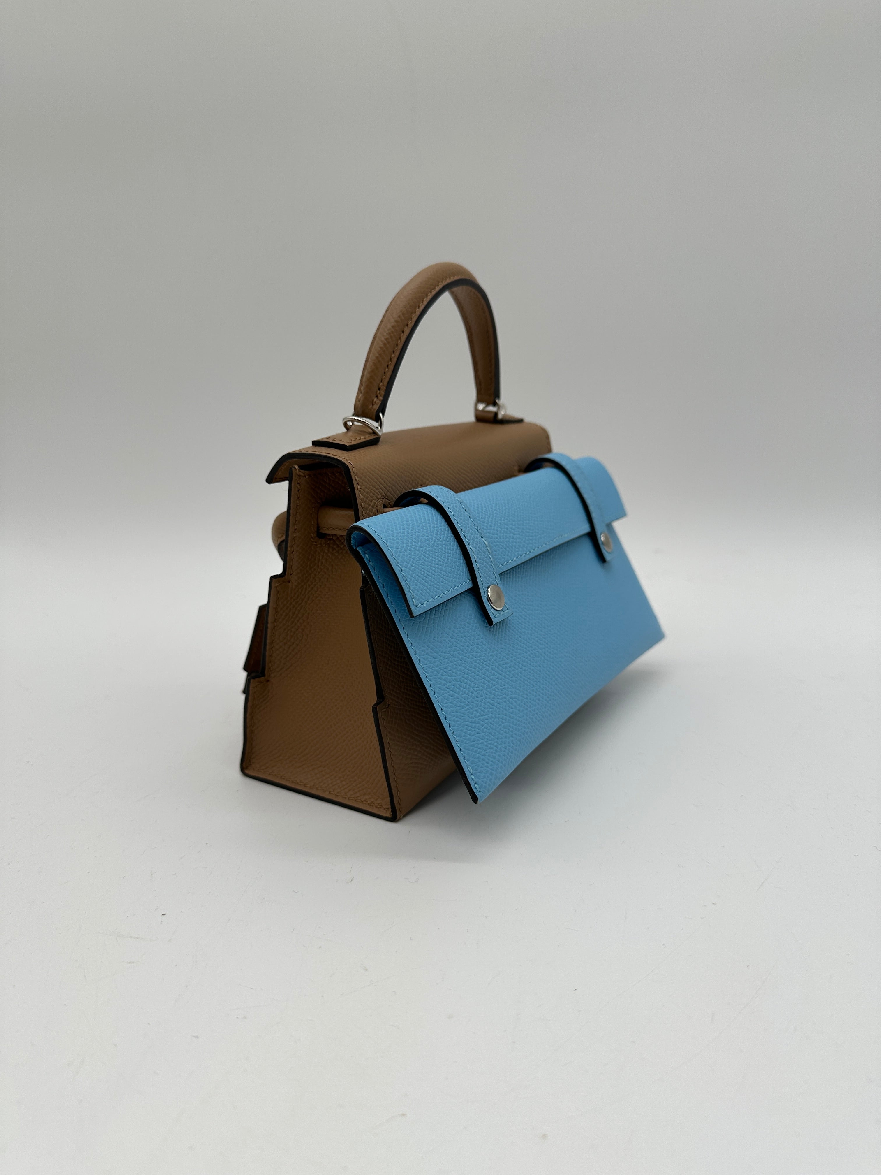 Hermès Kelly Picto Doll Chai Epsom Palladium Hardware