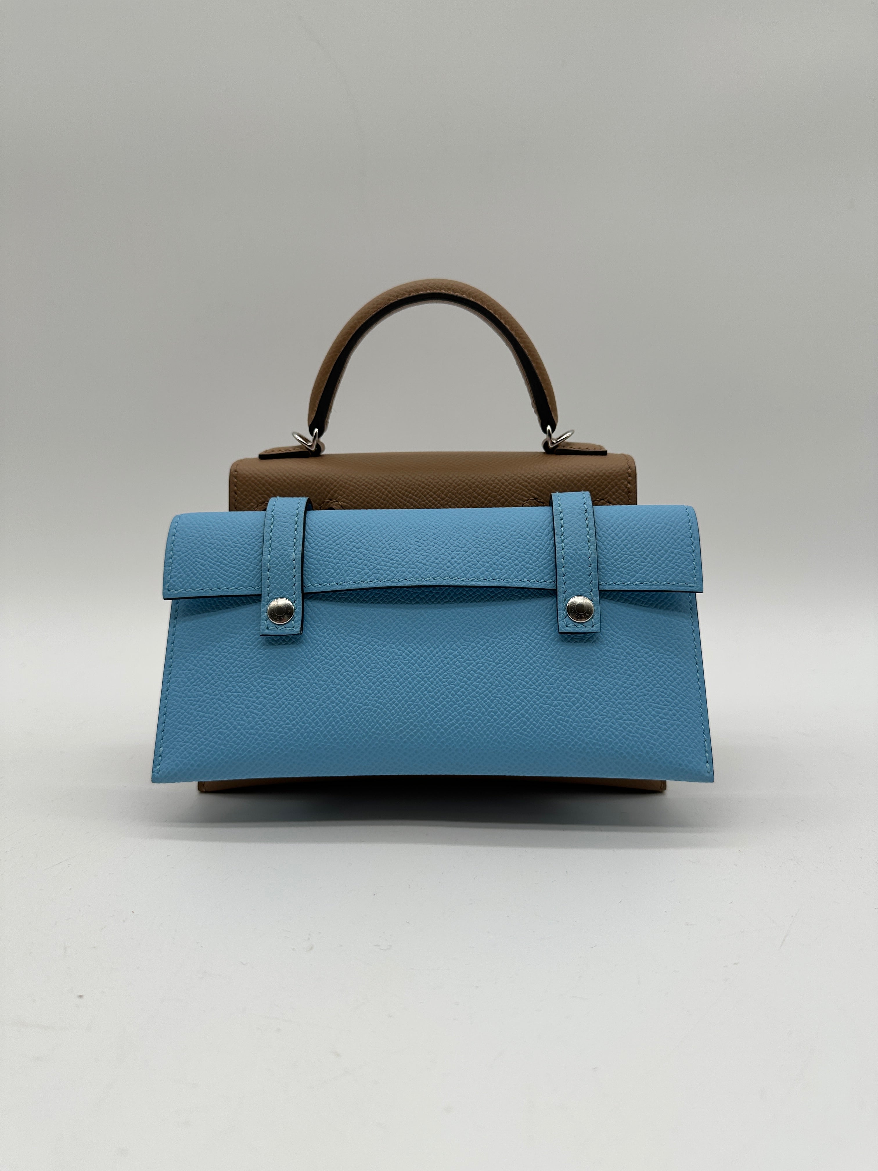 Hermès Kelly Picto Doll Chai Epsom Palladium Hardware