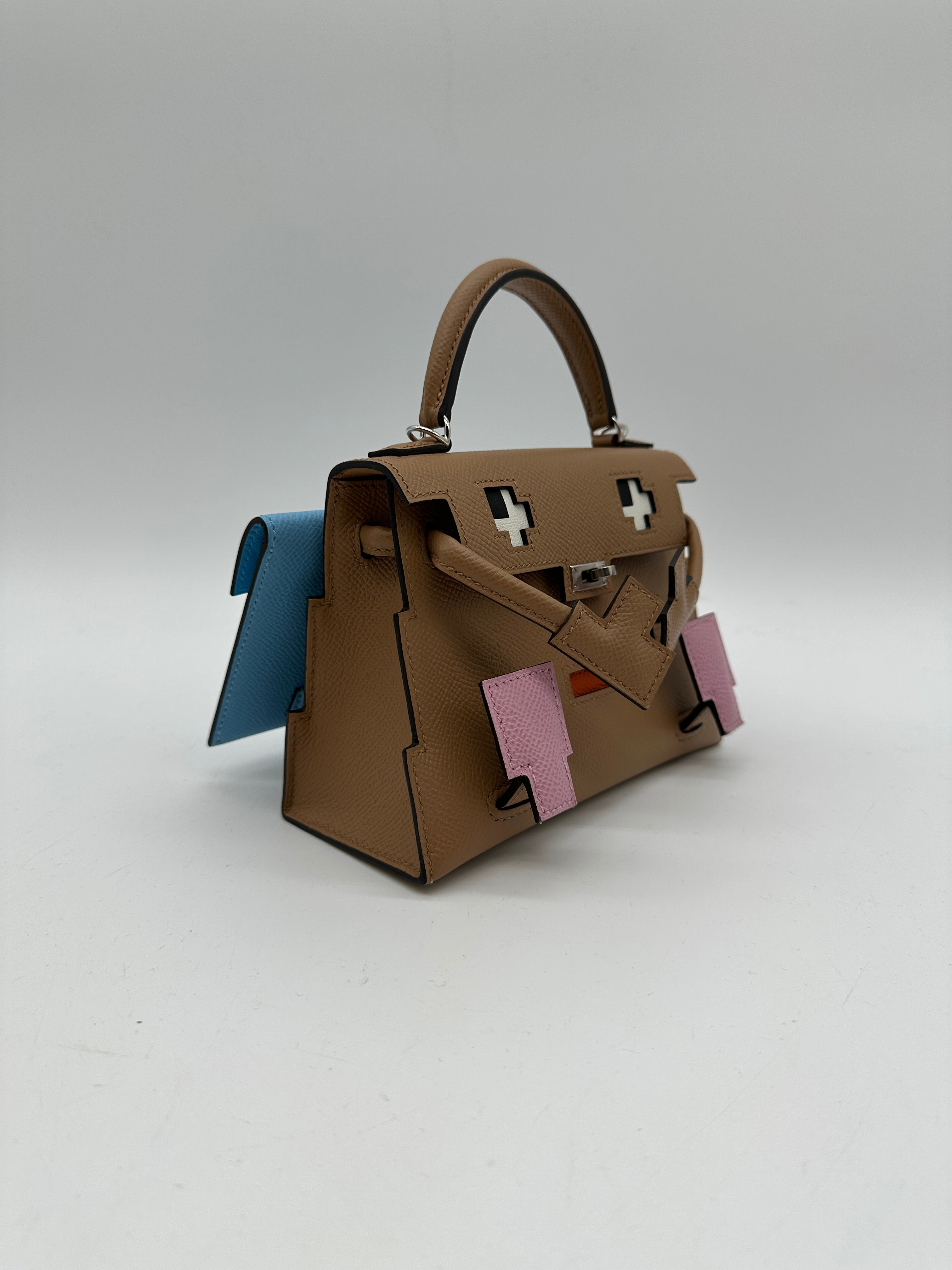 Hermès Kelly Picto Doll Chai Epsom Palladium Hardware
