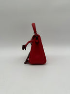 Hermès Kelly Doll Rouge Radieux Swift Palladium Hardware