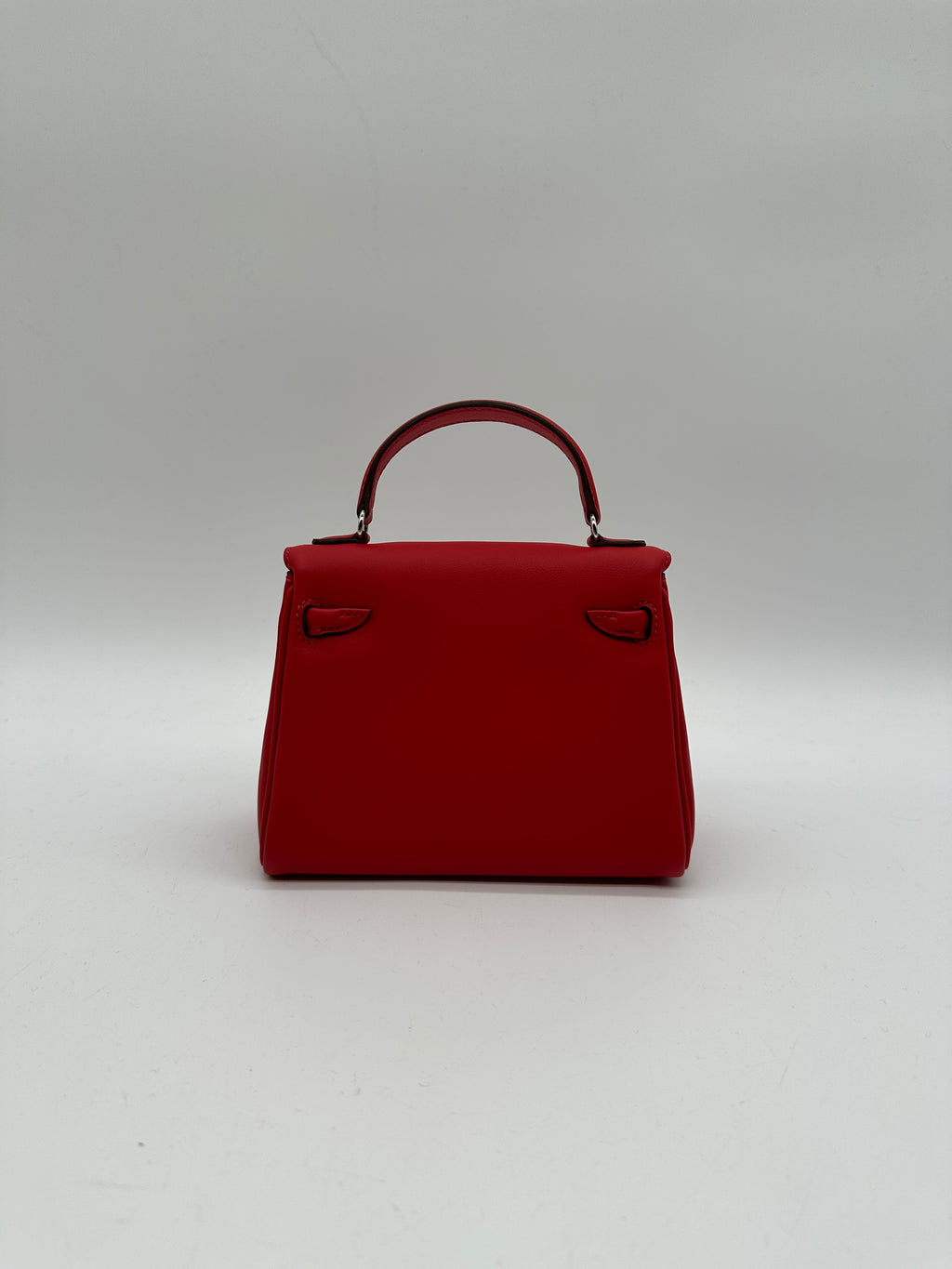 Hermès Kelly Doll Rouge Radieux Swift Palladium Hardware