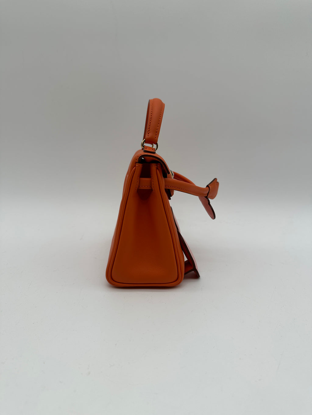 Hermès Kelly Doll Orange & Rose Sakura Swift Palladium Hardware