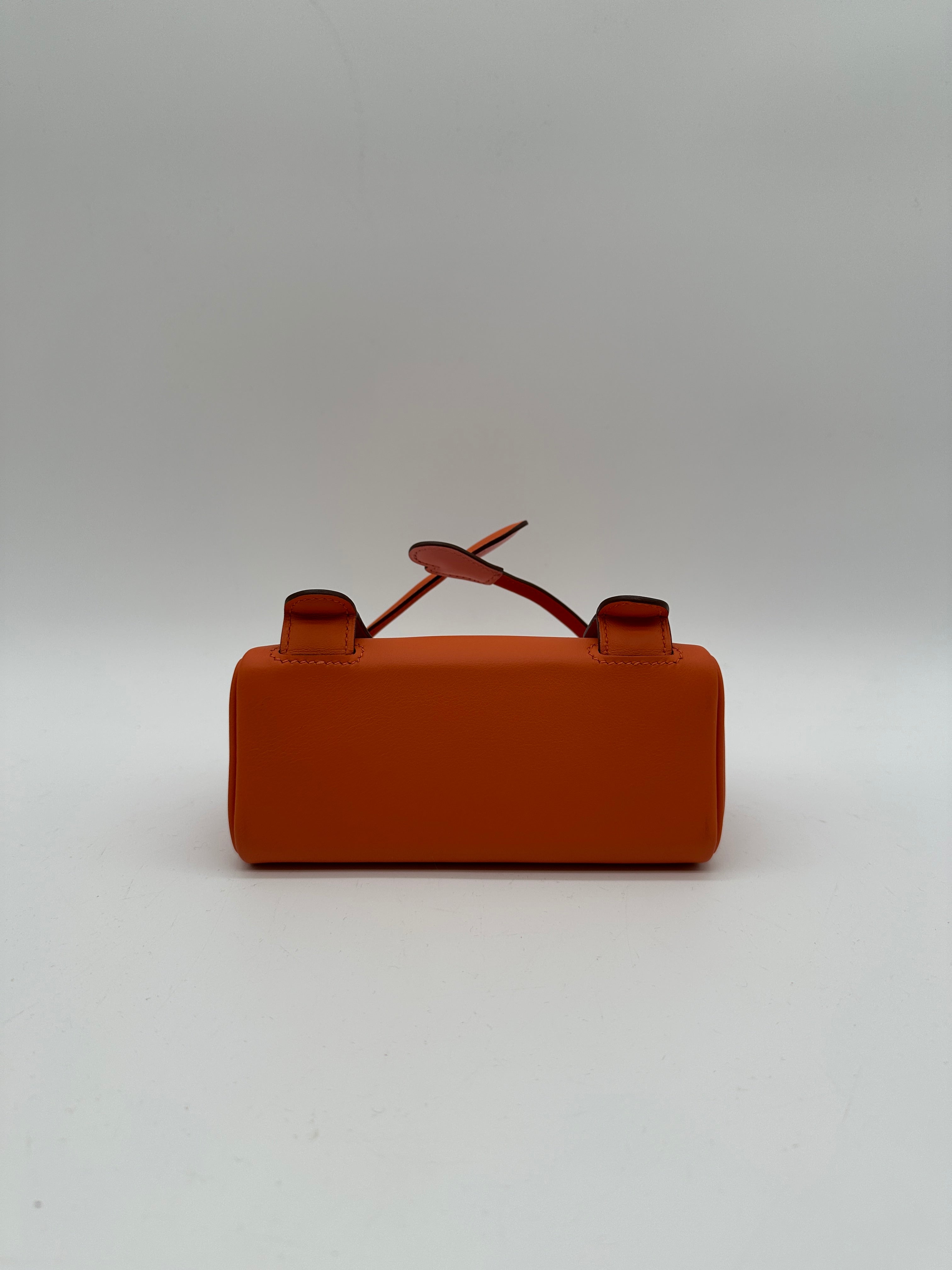Hermès Kelly Doll Orange & Rose Sakura Swift Palladium Hardware
