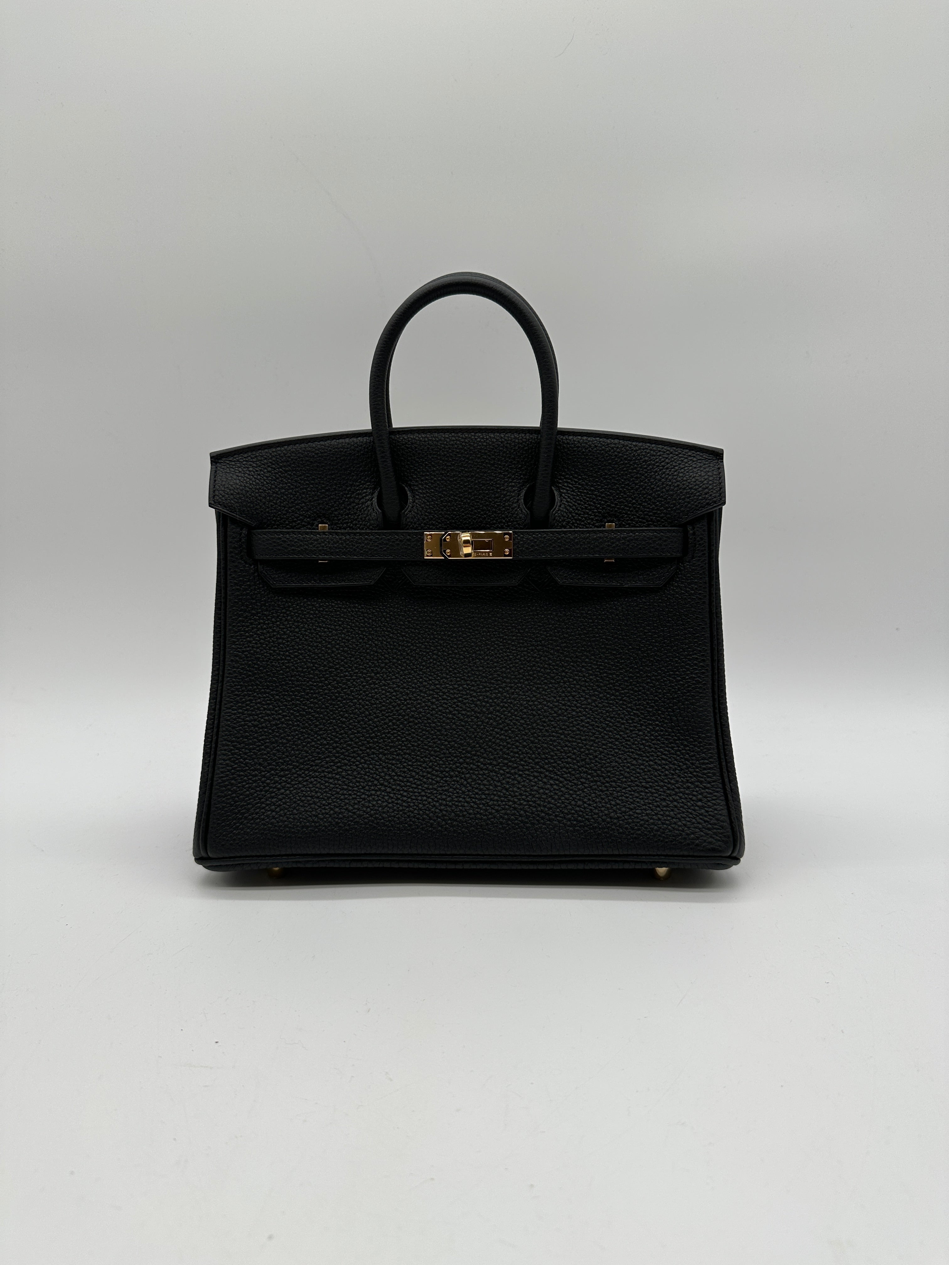 Hermès Birkin 25 Black Togo Gold Hardware