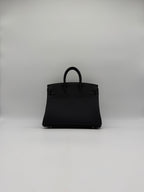 Hermès Birkin 25 Black Togo Palladium Hardware