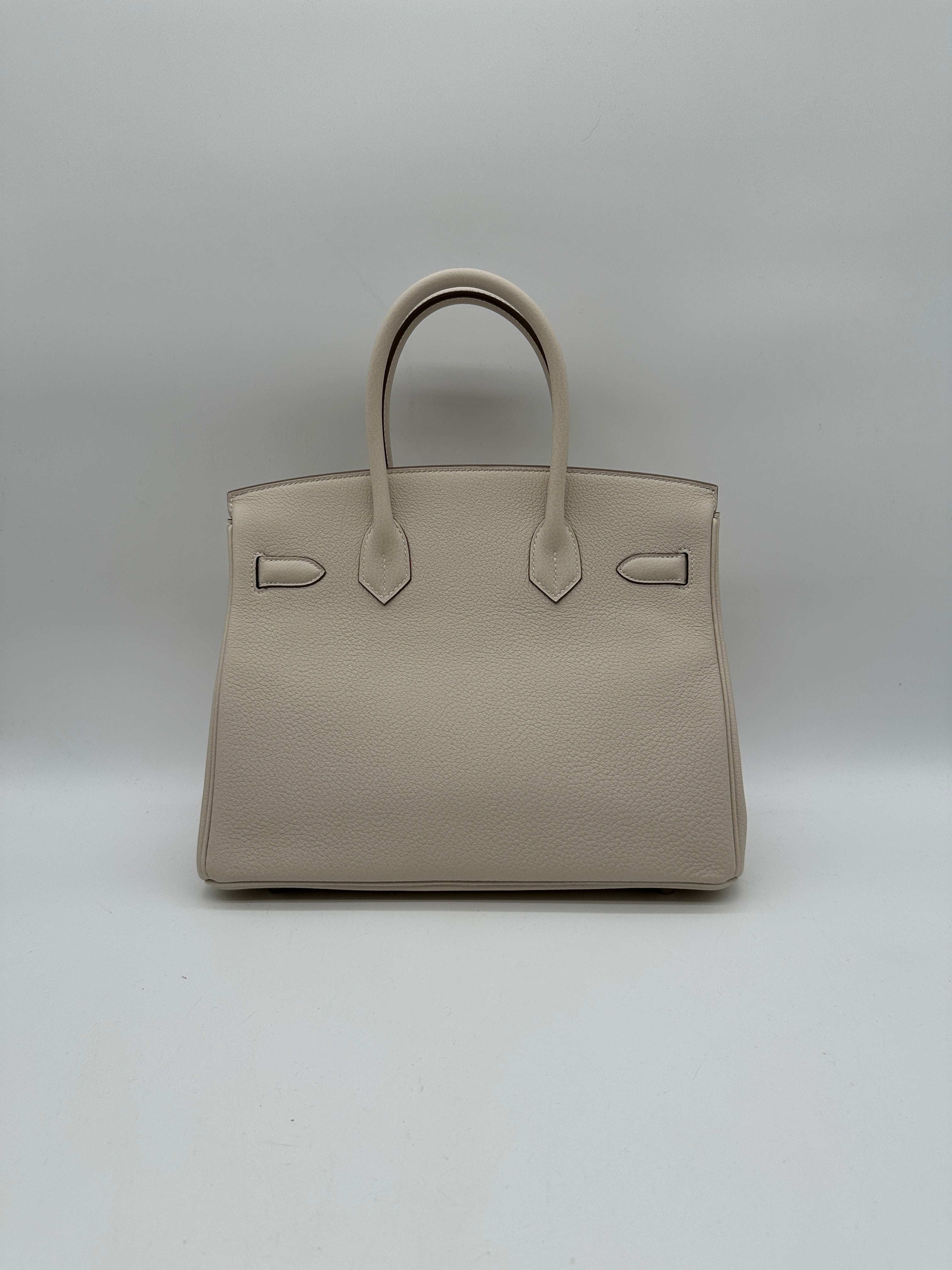 Hermès Birkin 30 Craie Togo Palladium Hardware