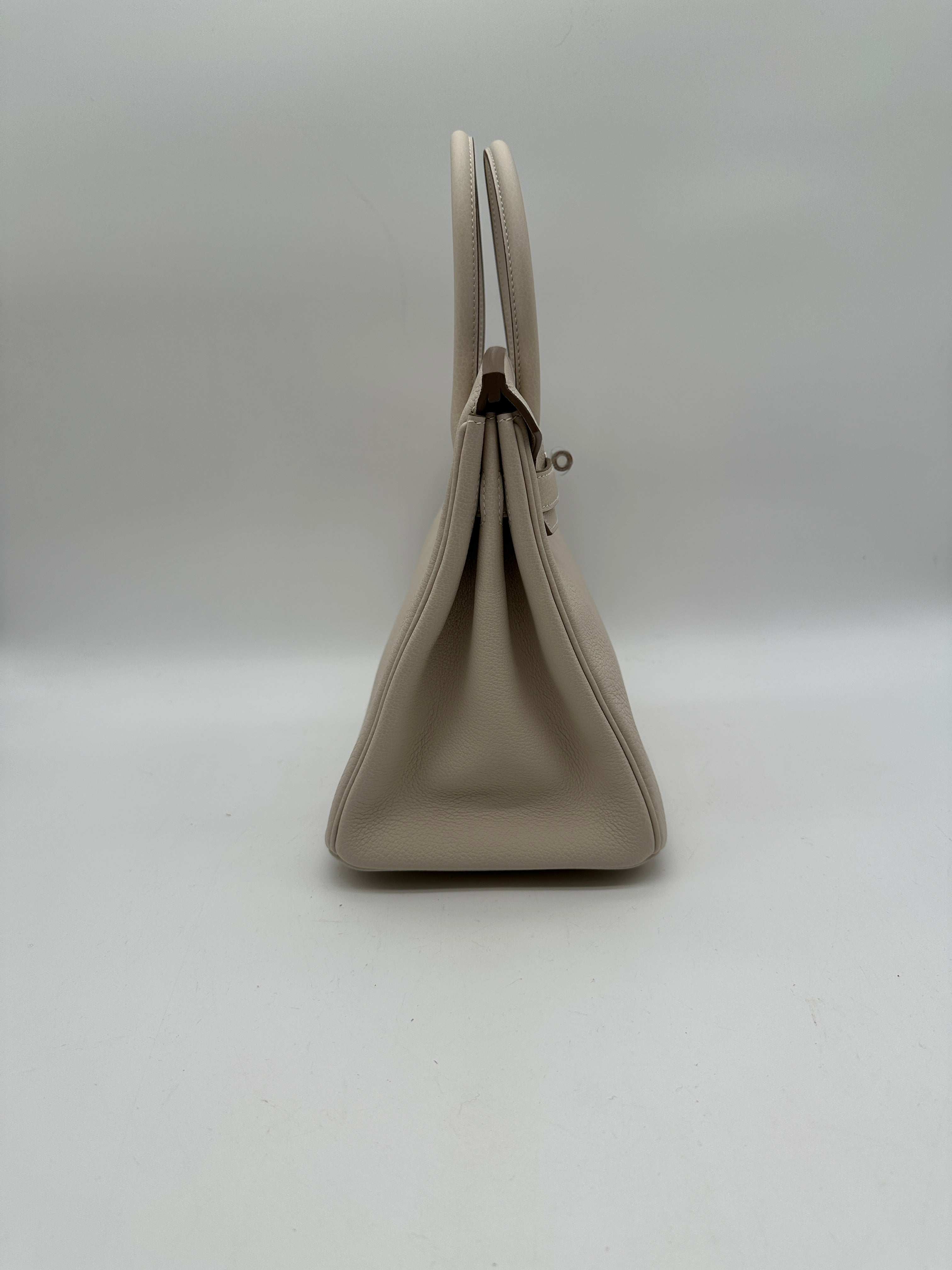 Hermès Birkin 30 Craie Togo Palladium Hardware