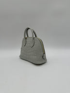 Hermès Mini Bolide Gris Neve Matte Alligator Gold Hardware