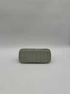 Hermès Mini Bolide Gris Neve Matte Alligator Gold Hardware