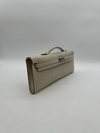 Hermès Kelly Cut Beton Matte Alligator Palladium Hardware