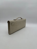 Hermès Kelly Cut Beton Matte Alligator Palladium Hardware