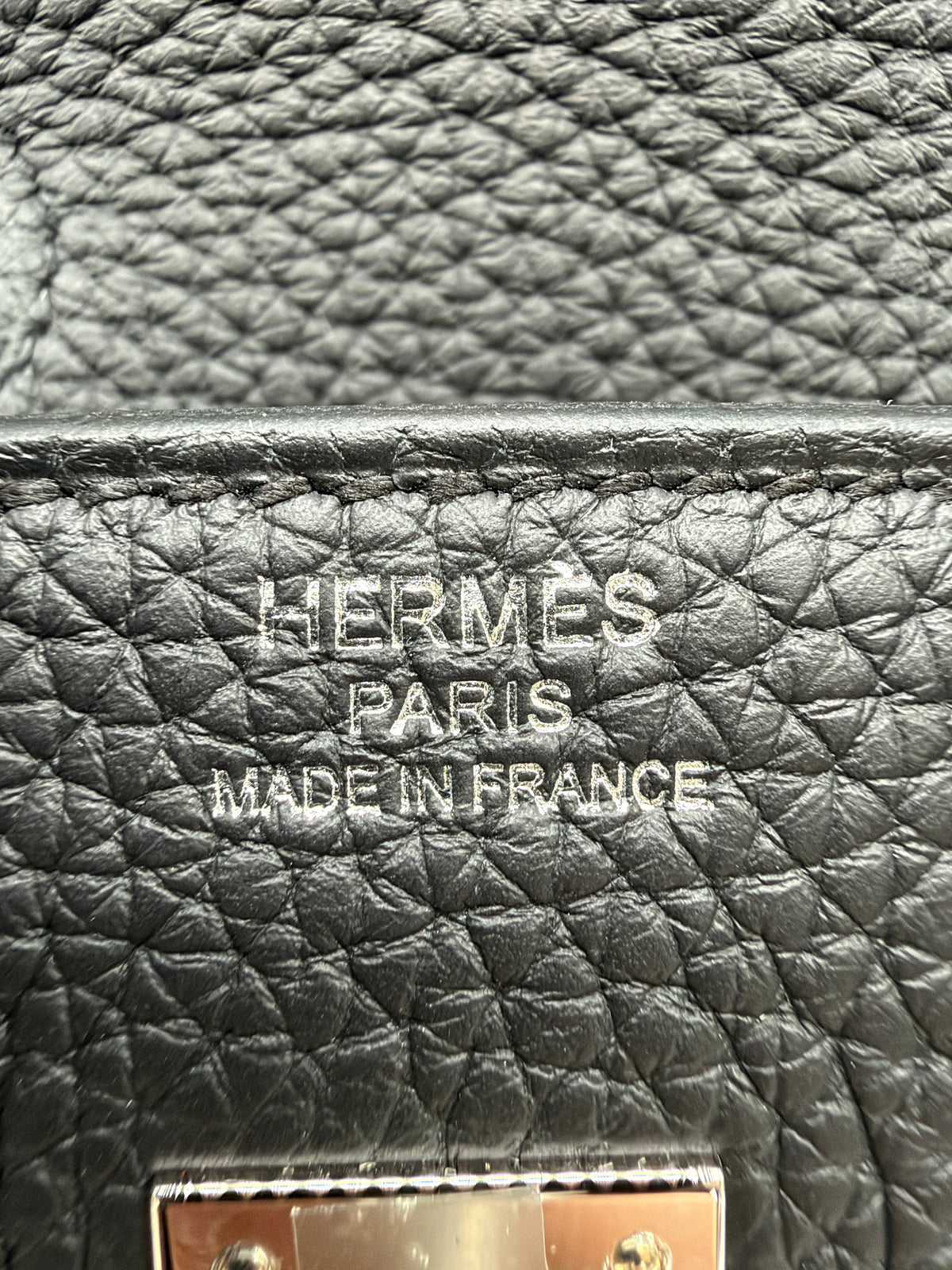 Hermès Birkin 25 Black Togo Palladium Hardware