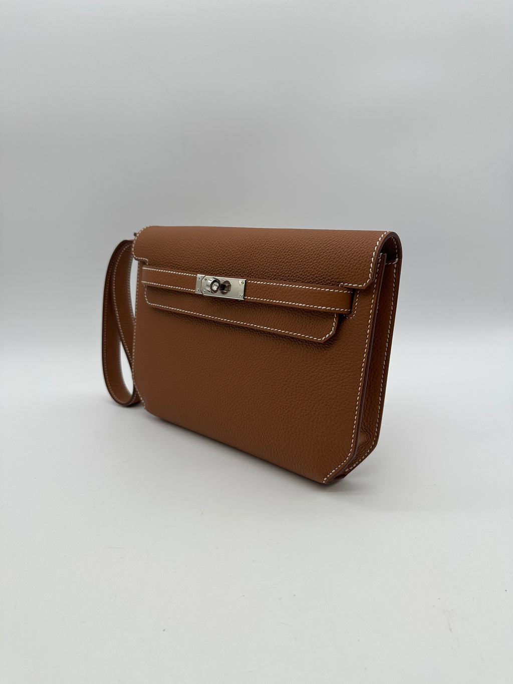 Hermès Kelly Depeches Gold Togo Palladium Hardware