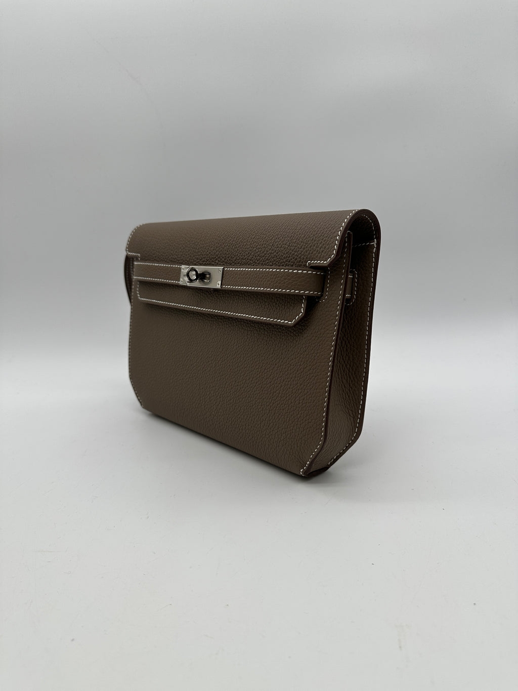 Hermès Kelly Depeches Etoupe Togo Palladium Hardware