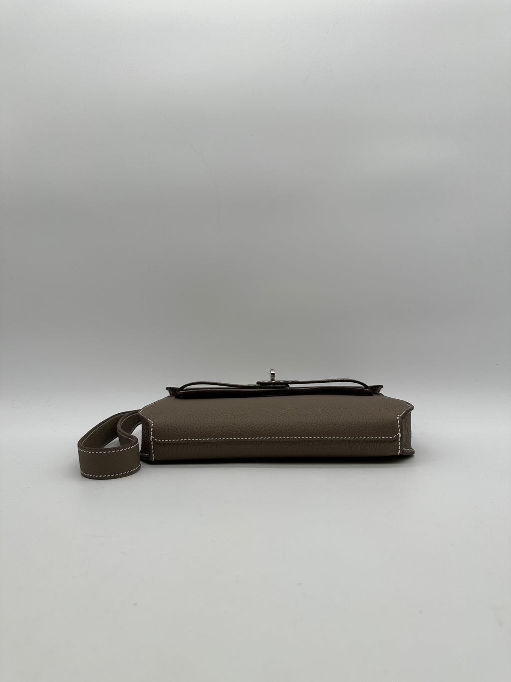 Hermès Kelly Depeches Etoupe Togo Palladium Hardware