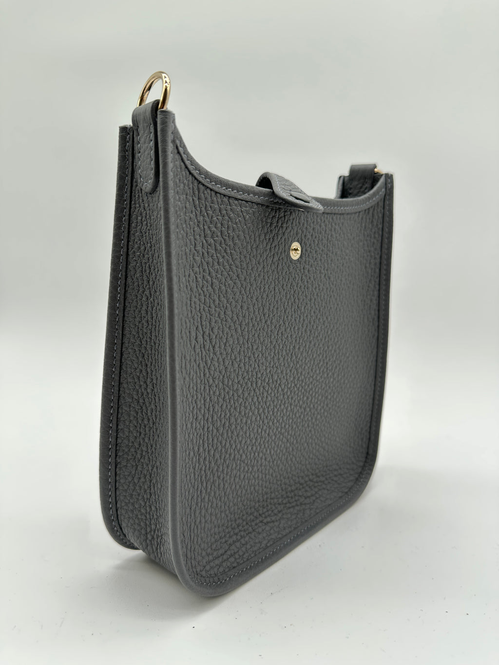 Hermès Mini Evelyne Ardoise Tourillon Clemence Gold Hardware