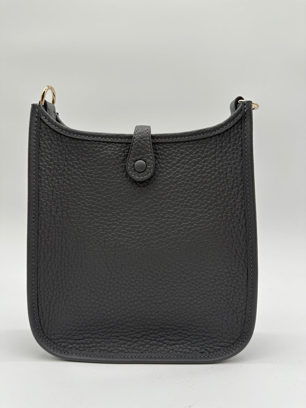 Hermès Mini Evelyne Ardoise Tourillon Clemence Gold Hardware