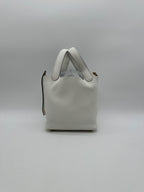 Hermès Picotin 18 New White Tourillion Clemence Gold Hardware