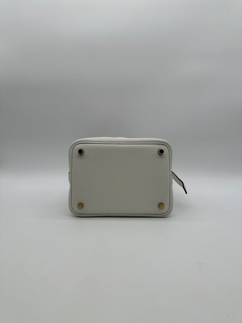 Hermès Picotin 18 New White Tourillion Clemence Gold Hardware