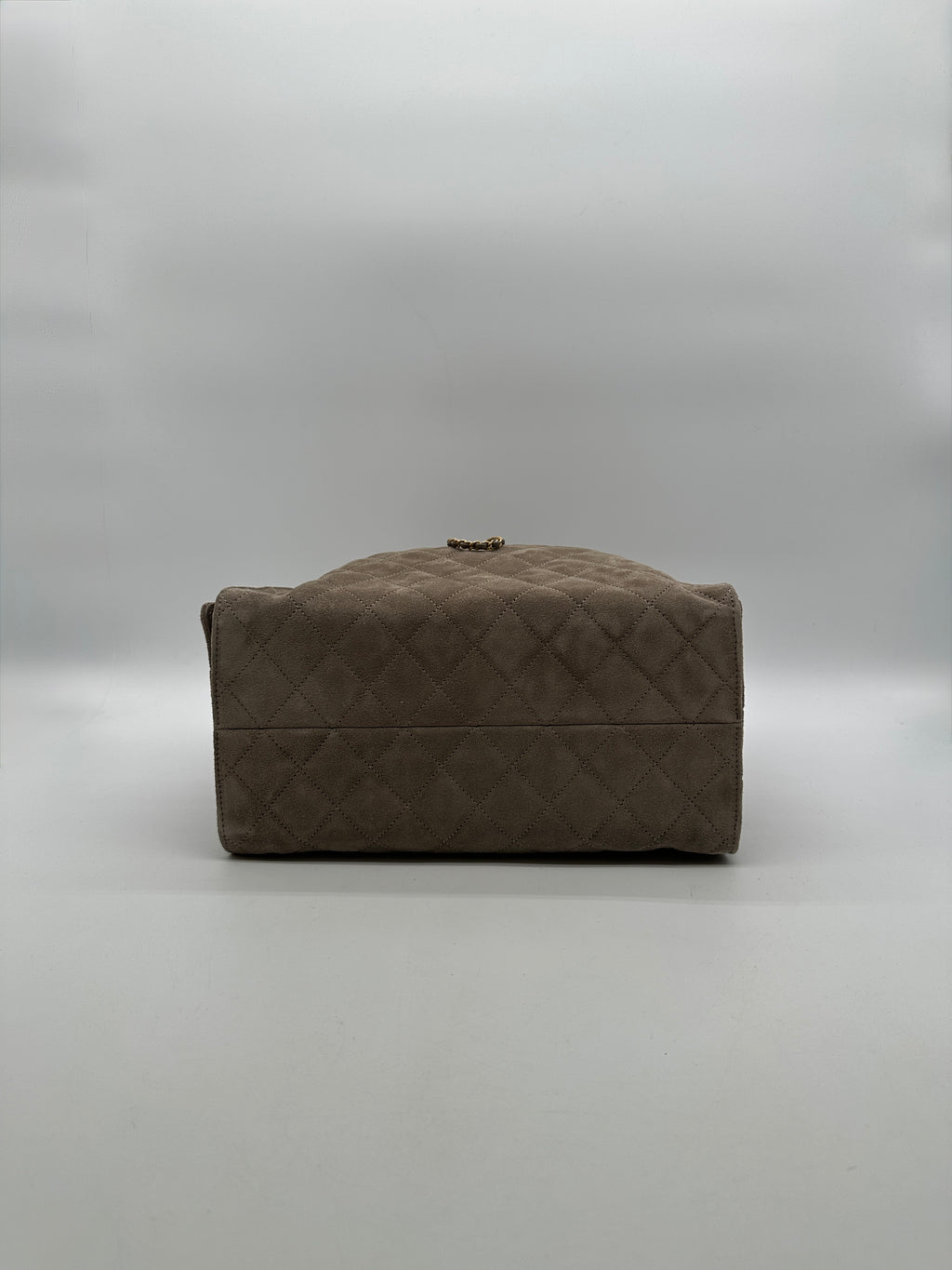 Chanel 25 Hobo Medium Grey Suede Gold Hardware