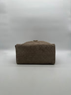 Chanel 25 Hobo Medium Grey Suede Gold Hardware