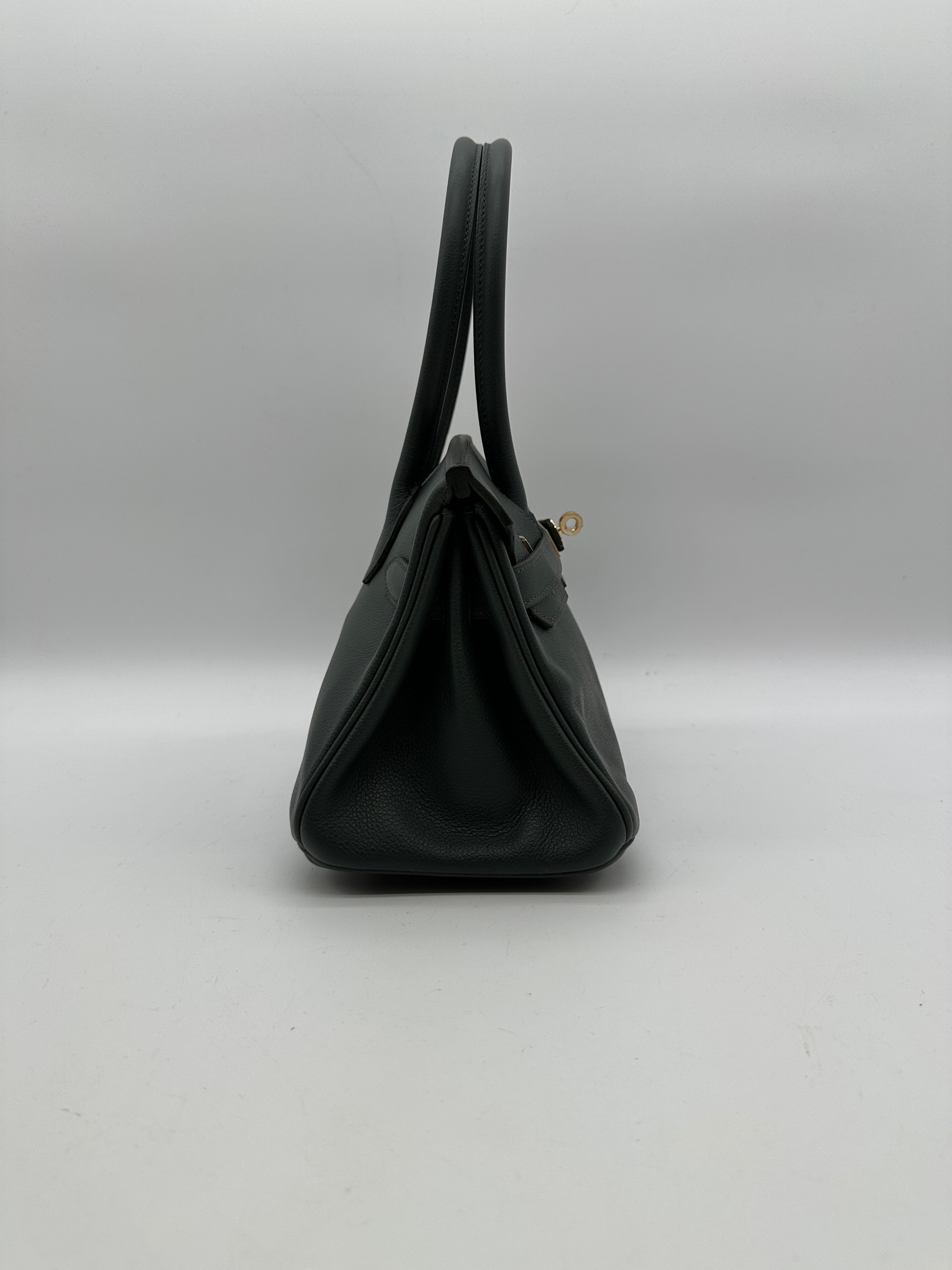 Hermès Birkin Shoulder 29 Vert Mangrove Evercolor Permabrass Hardware