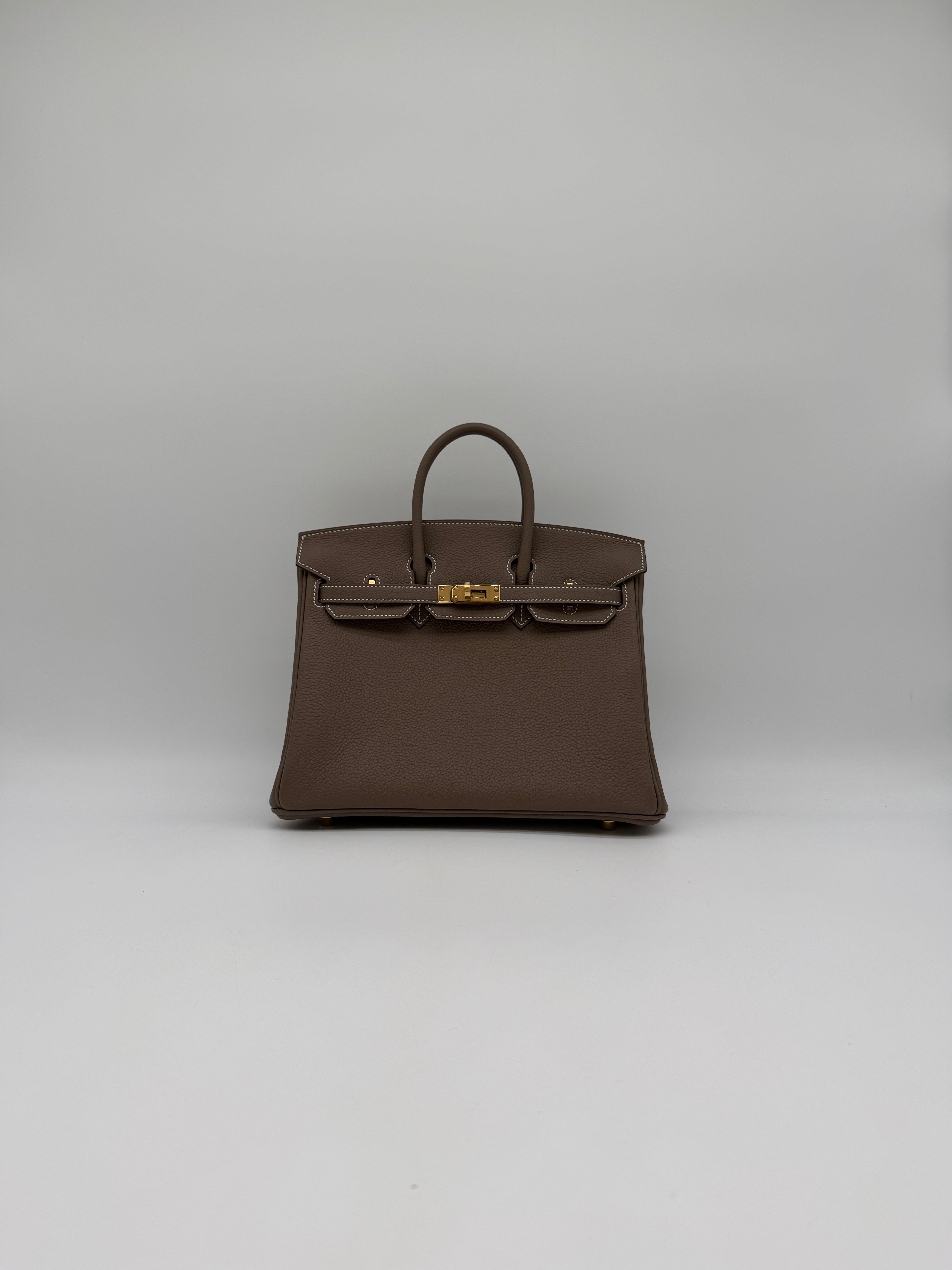 Hermès Birkin 25 Etoupe Togo Gold Hardware
