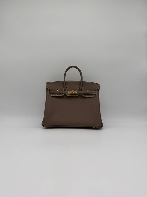 Hermès Birkin 25 Etoupe Togo Gold Hardware