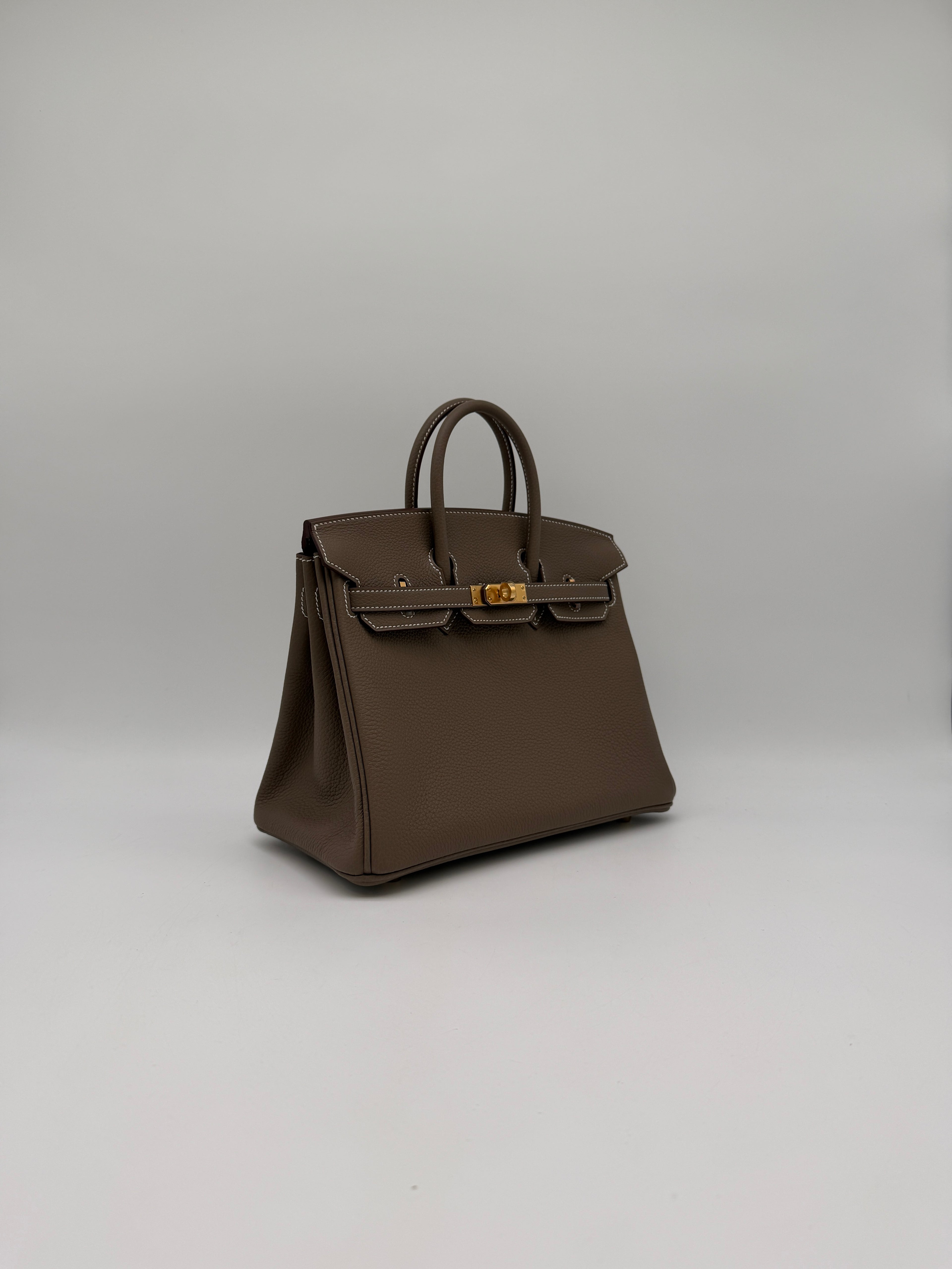 Hermès Birkin 25 Etoupe Togo Gold Hardware