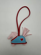 Hermès Rodeo Robeo Cœur Charm PM darling rose/ radiant red/ celestial/ darling rose