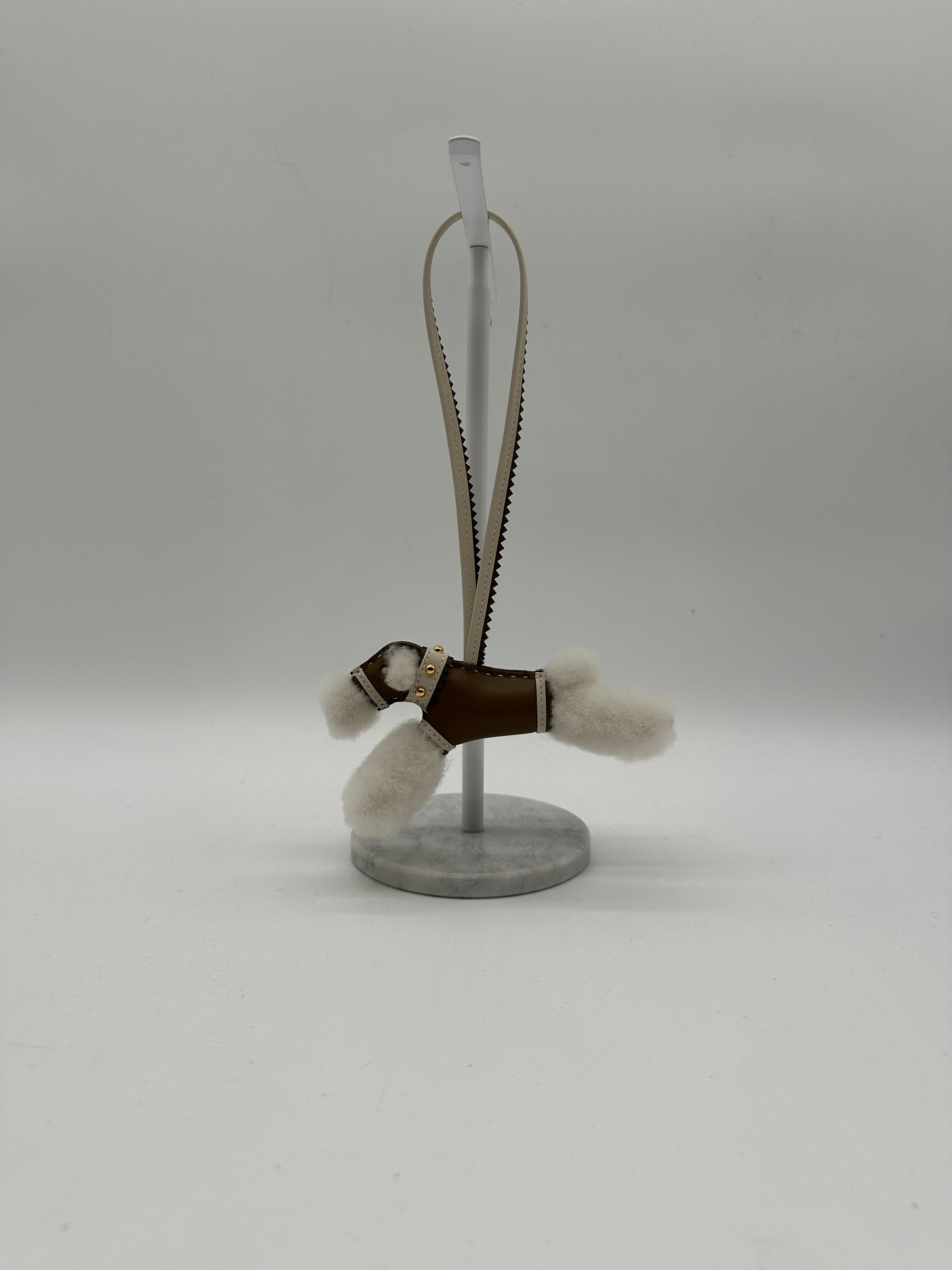 Hermès Budy Charm Etoupe/Craie