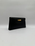 Hermès Kelly Elan Black Box Gold Hardware