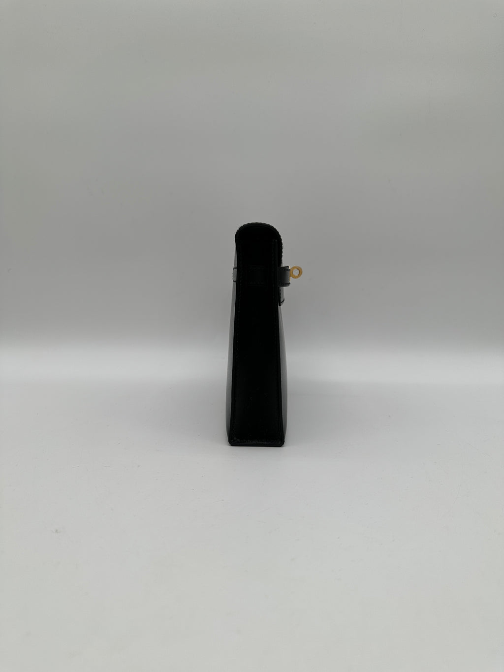 Hermès Kelly Elan Black Box Gold Hardware